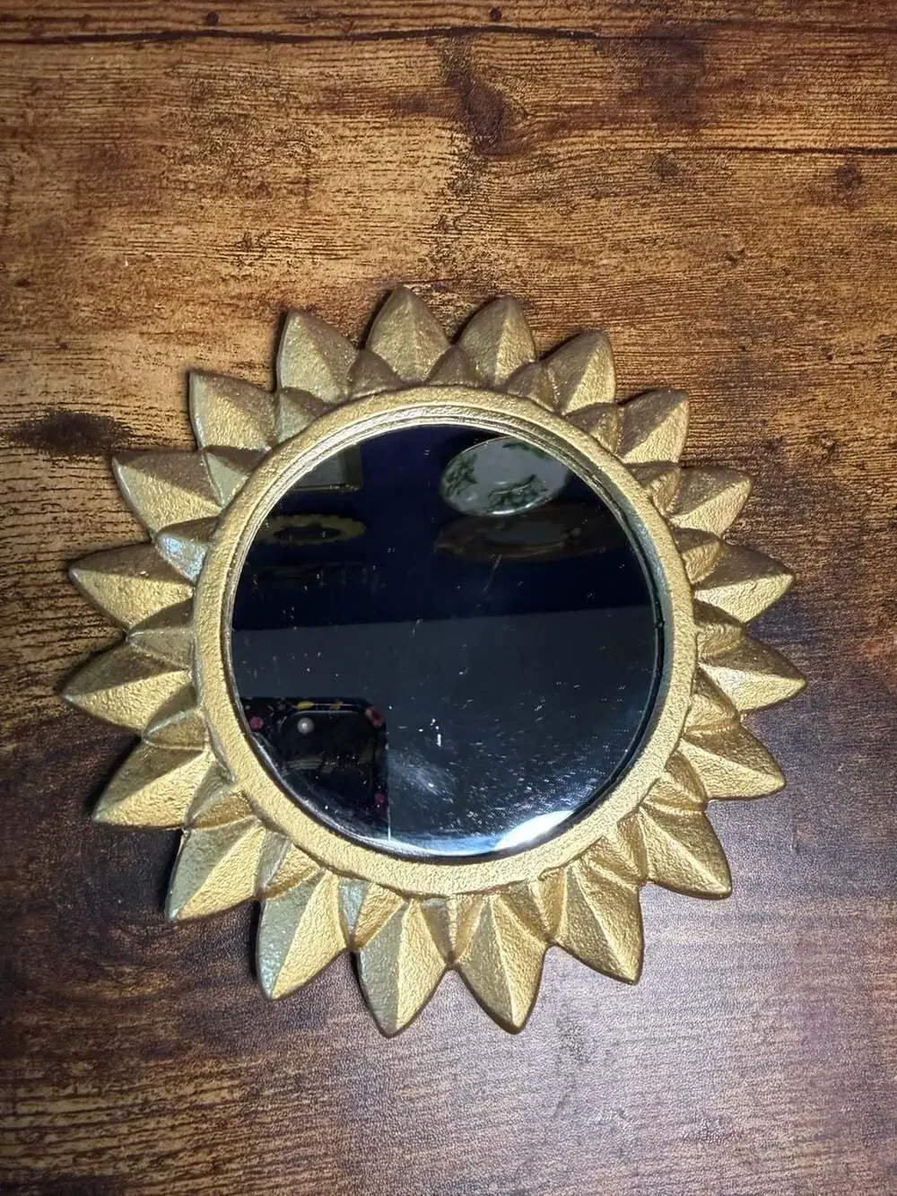 Handmade gold celestial Sun Decorative Wall Mirror